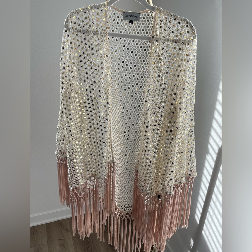 Cream mirror jacket from eastnwest label